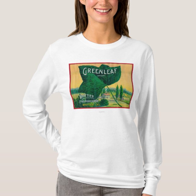 T-shirt Citron LabelWhittier, CA de Greenleaf (Devant)