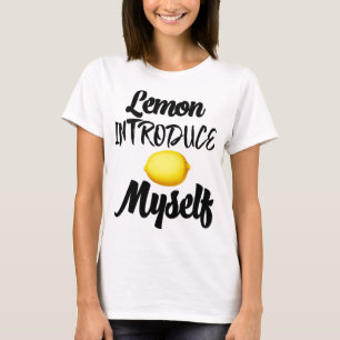 T-shirt Citron Me Présente Été Tropical Frui Jaune