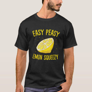 T-shirt Citron pâle simple Squeezy Funny Lemons d'été Citr