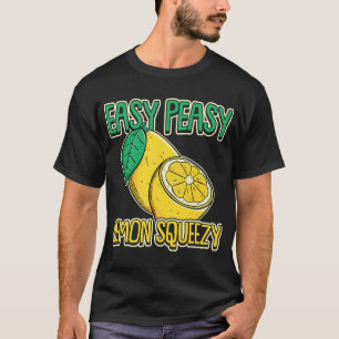 T-shirt Citron pâle simple Squeezy Lemon d'été