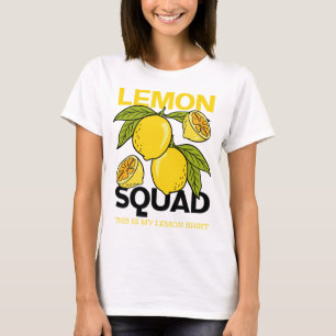 T-shirt Citron Squad Funny Lemonade Fruit aux agrumes d'ét