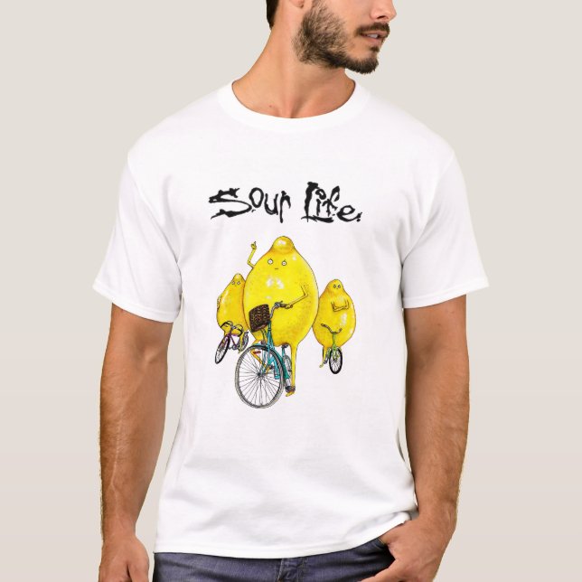 T-shirt Citrons d'anarchie : La vie aigre - bande de vélo (Devant)