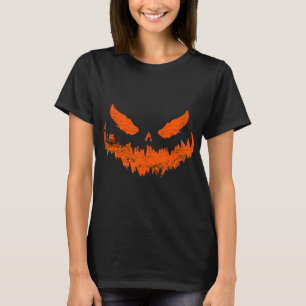 T-shirt Citrouille amusante Jack O Lantern Visage de citro
