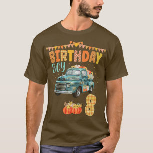 T-shirt Citrouille Automne Anniversaire Vintage Truck Outo