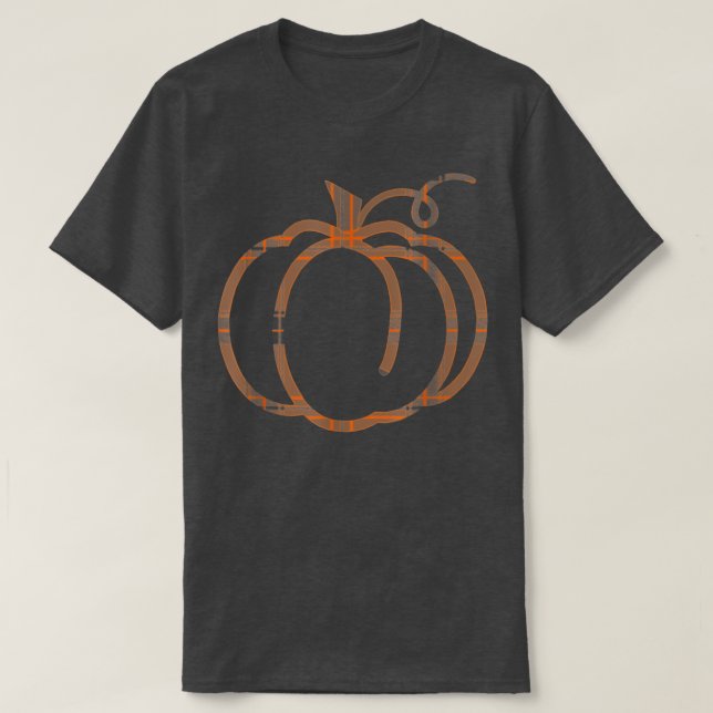 T-shirt Citrouille automne mignon Thanksgiving automne Buf (Design devant)