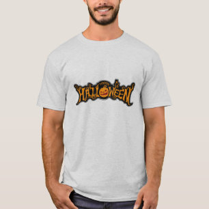 T-shirt Citrouille aux yeux rubis encadrée d'argent Joyeux
