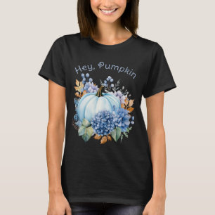 T-shirt Citrouille bleu