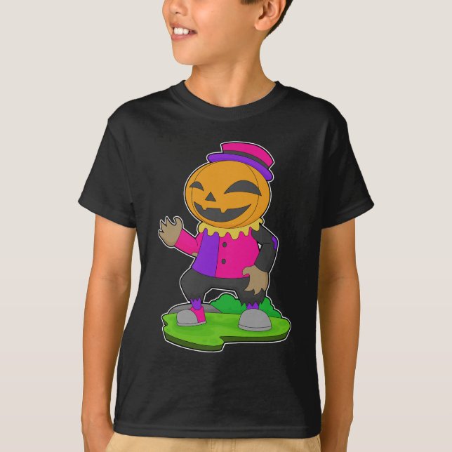 T-shirt Citrouille Clown Halloween (Devant)