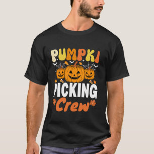 T-shirt citrouille correspondant à la famille du personnel