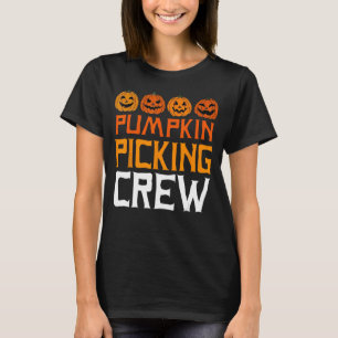 T-shirt Citrouille cueillir l'équipage Jack O'Lantern Citr