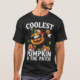 T-shirt Citrouille Dabbing la plus cool dans le patch Hall