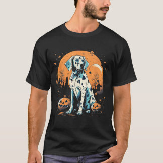 T-shirt Citrouille dalmate Halloween Costume Chien Chien C