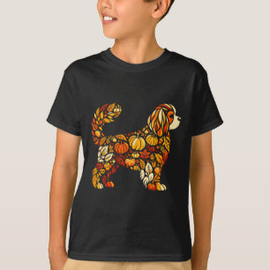 T-shirt Citrouille d'automne Cavalier King Charles Spaniel