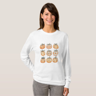 T-shirt Citrouille d'automne cosy