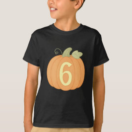 T-shirt Citrouille d'automne mignon 6e anniversaire | Fête