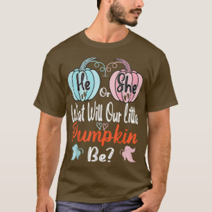 T-shirt Citrouille d'automne Sexe Révéler qu'il ou elle Ba