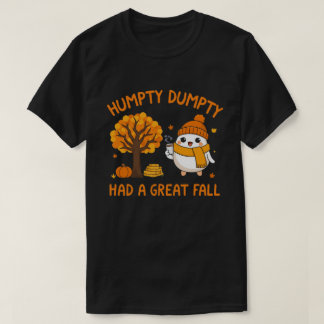 T-shirt Citrouille de caractères d'oeuf mou Automne Automn