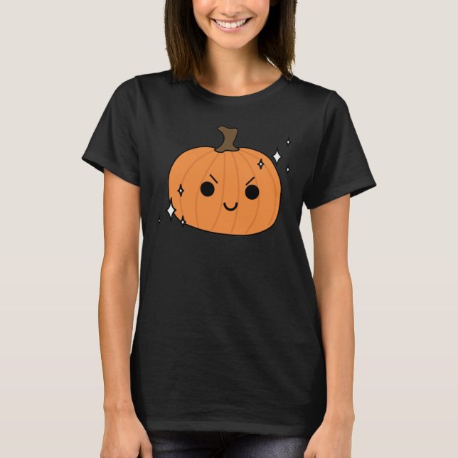 T-shirt Citrouille de Cute Halloween (Devant)
