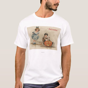 T-shirt Citrouille de Halloween GreetingCarving