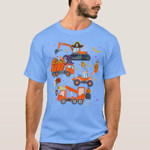 T-shirt Citrouille de la construction de camion de Hallowe