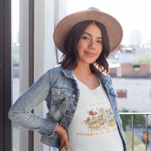 T-shirt Citrouille de la forêt automnale Future Maman