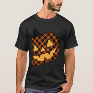 T-shirt Citrouille de l'automne mignonne Jack-O-Lantern à
