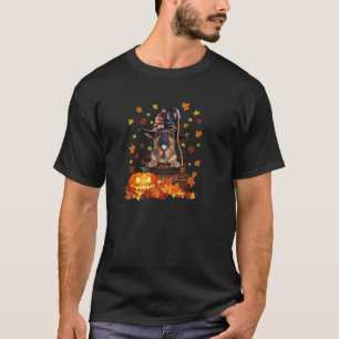 T-shirt Citrouille de sorcière berger allemand Amoureux de