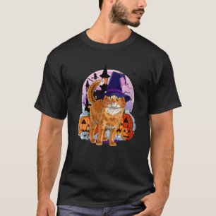 T-shirt Citrouille de sorcière somalien Cat Cute Halloween