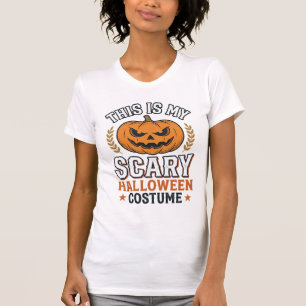 T-shirt Citrouille de vecteur vintage de costume d'Hallowe