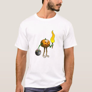 T-shirt Citrouille des friandises ou un sort