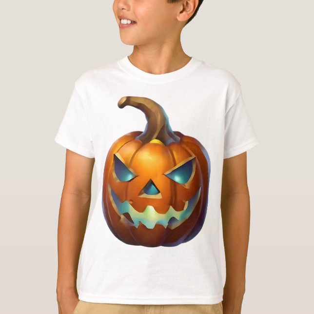 T-shirt Citrouille d'Halloween (Devant)