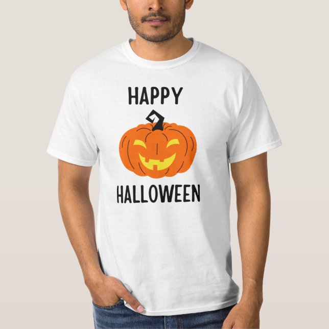 T-shirt Citrouille d'Halloween (Devant)