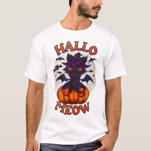 T-shirt Citrouille d'Halloween Chatoween