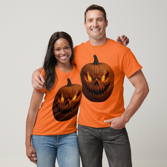 T-shirt Citrouille d'Halloween effrayant (Unisexe)