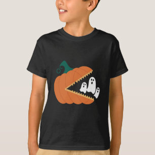 T-shirt Citrouille d'Halloween Garçons Enfants Fantômes Dr