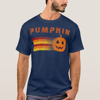 T-shirt Citrouille d'Halloween Rétro Vintage