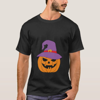 T-shirt Citrouille éffrayant Citrouille Halloween Concepti