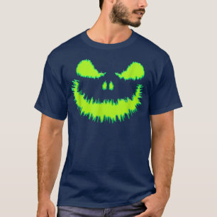 T-shirt Citrouille effrayant face Jack-o'-lantern Hallowee
