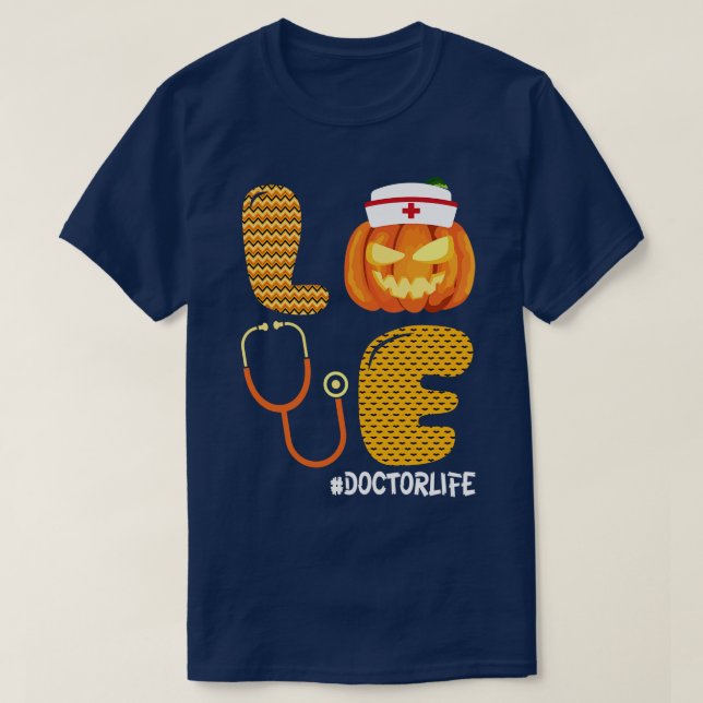 T-shirt Citrouille Effrayant Joyeux Jour D'Halloween Pour  (Design devant)