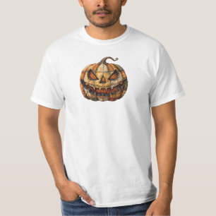 T-shirt Citrouille éffrayant Patch double face Halloween T