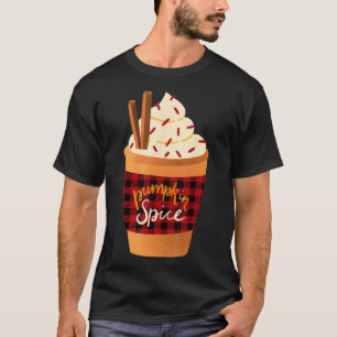 T-shirt CITROUILLE ÉPICES LATTE Chute Café Citrouille Épic