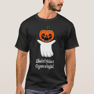 T-shirt Citrouille Ghost Obstetrician Gynécologue Hallowee