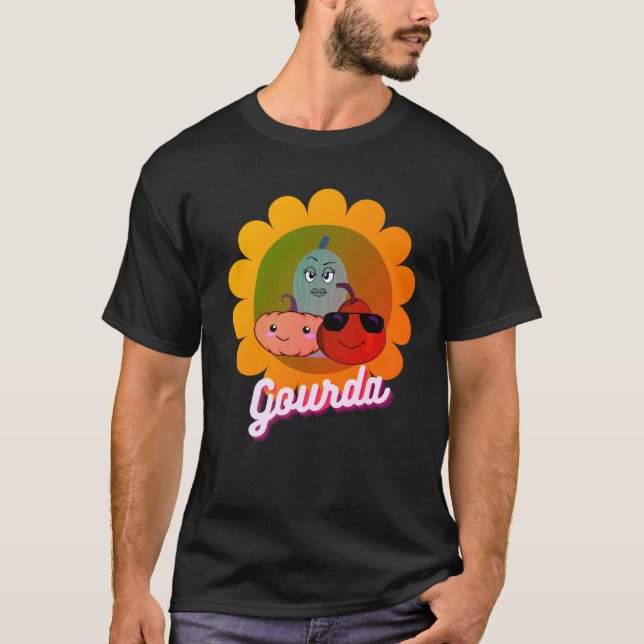 T-shirt Citrouille & Gourd Pun Halloween Arc-en-ciel (Devant)