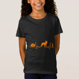 T-Shirt Citrouille Halloween de Boston terrier chien rythm