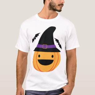 T-shirt Citrouille Halloween Jack O Lantern Chauve-Souris