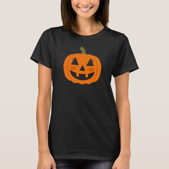 T-shirt Citrouille Jack-o'-lantern pour Halloween (Devant)