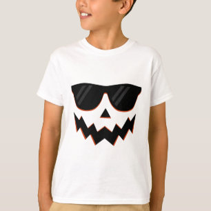 T-shirt Citrouille Jack-o'-lantern Visage Hallowen Costume