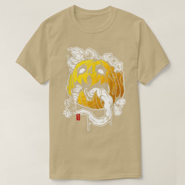 T-shirt Citrouille Jacko-lantern (Design devant)