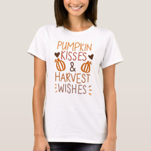 T-shirt citrouille Kisses Thanksgiving