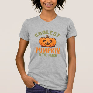 T-shirt Citrouille la plus cool du patch Design Halloween